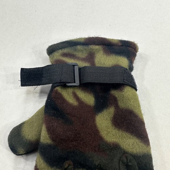 Sport Men's Size Fits All Camouflage Gloves Brown Green Preowned - Picture 3 of 6